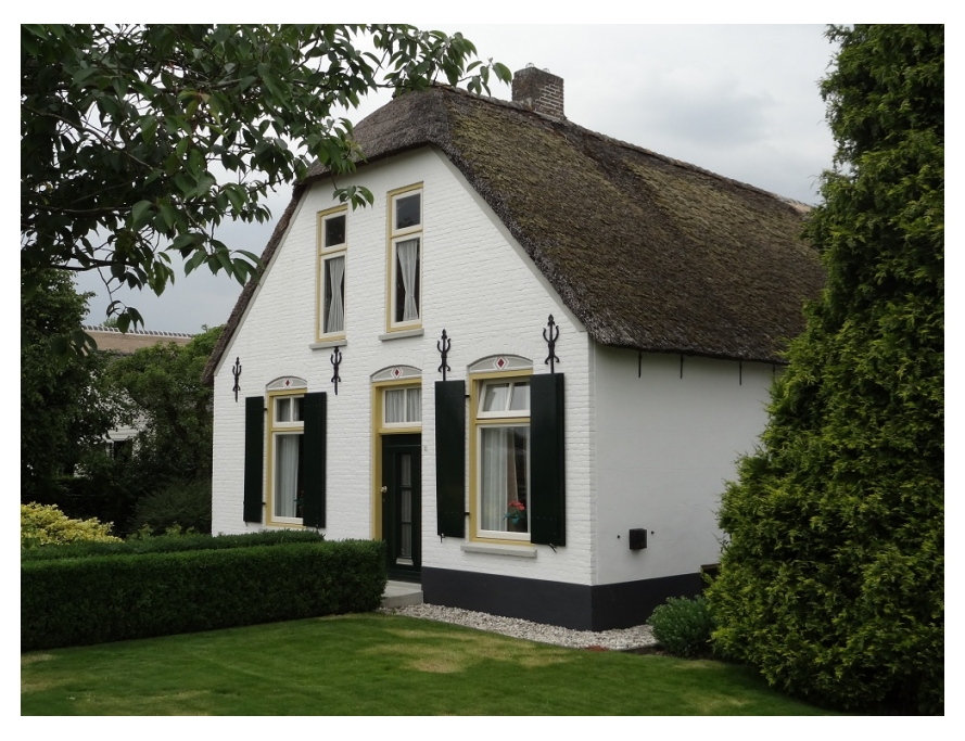 Foto voorkant woonboerderij Waardenburg - schilder