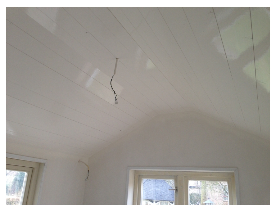 Gespoten plafond huis Geldermalsen - schilder
