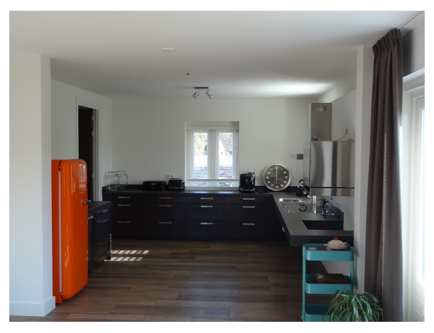 Schilder Aalst - spuitwerk wanden en plafond keuken  